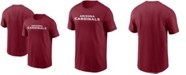 Nike Men's Cardinal Arizona Cardinals Team Wordmark T-shirt